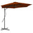 Garden Parasol with Steel Pole 300 cm Taupe