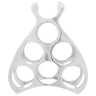 Wine Rack Silver 38 x 33 x 13 cm Aluminium