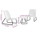 Keter Patio Furniture Set 3 Pieces Rio 218155