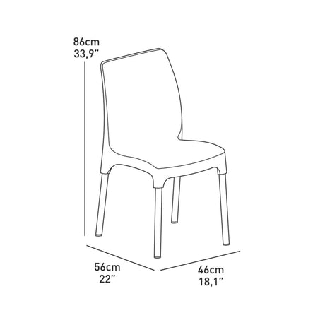 Keter Bistro Set Chelsea Graphite 223562