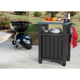 Keter Multifunctional Outdoor Table For Bbq Unity Classic Woodlook