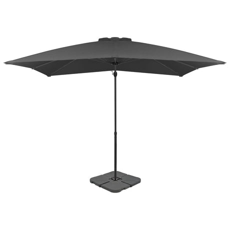 Garden Parasol with Portable Base Green