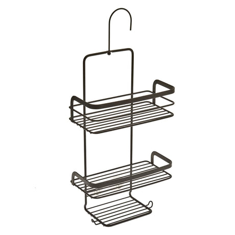 Metaltex 3-Tier Douche Rack With Hook Black