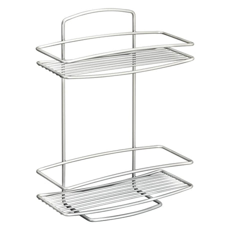Metaltex Douche Rack Onda Silver