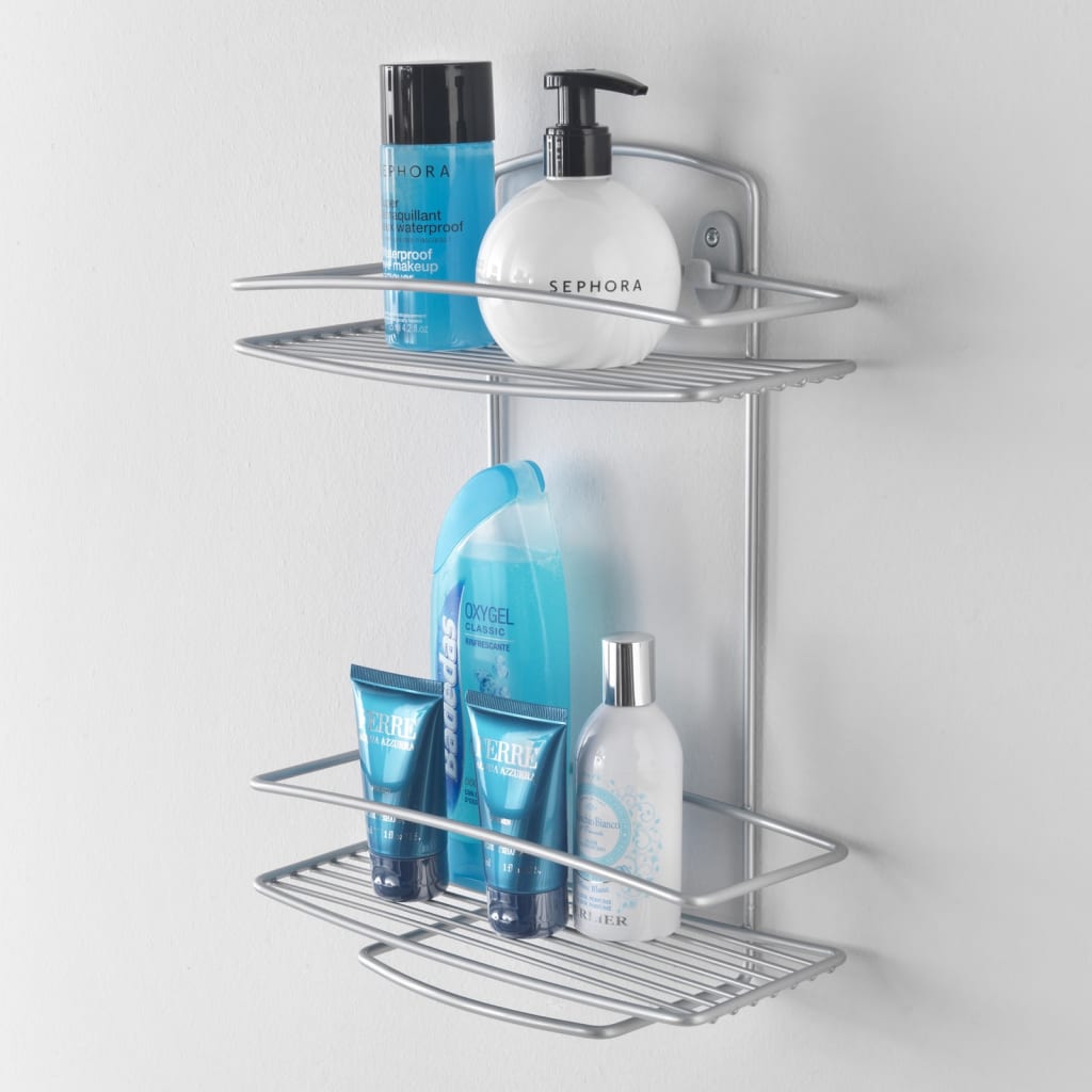 Metaltex Douche Rack Onda Silver