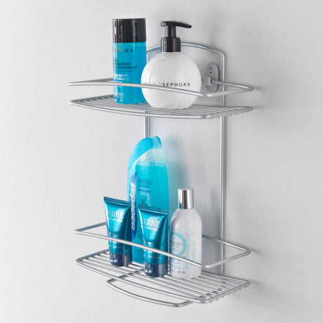 Metaltex Douche Rack Onda Silver