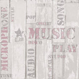 Noordwand Wallpaper Urban Friends & Coffee Wooden Planks Words