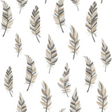 Noordwand Wallpaper Urban Friends & Coffee Feathers White And