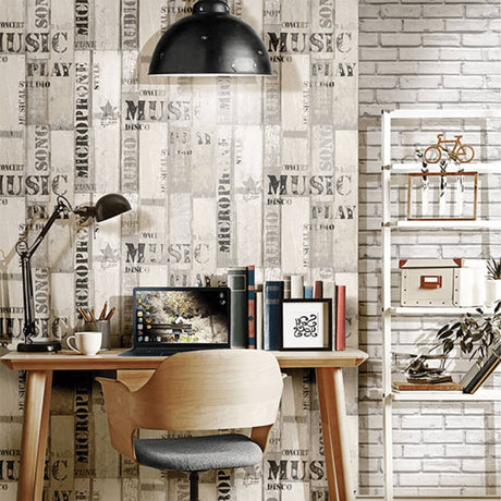 Noordwand Wallpaper Urban Friends & Coffee Bricks And White
