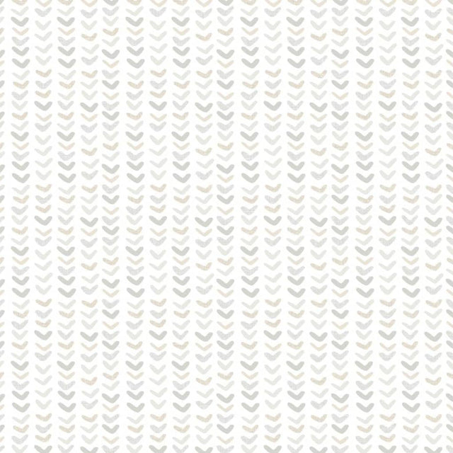 Noordwand Wallpaper Mondo Baby Small Harts White And