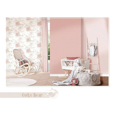 Noordwand Wallpaper Mondo Baby Hug Bears And Beige