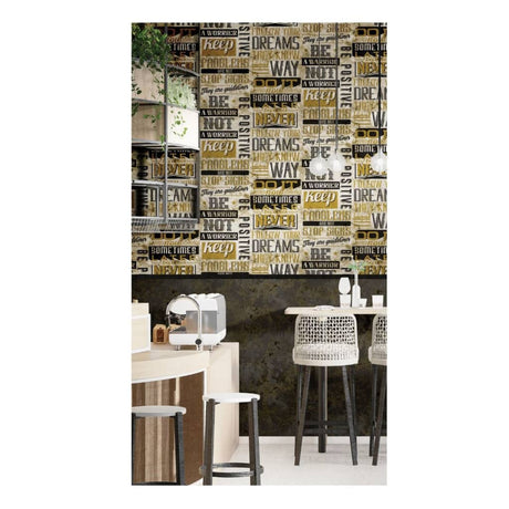 Noordwand Wallpaper Friends & Coffee Words And Letters