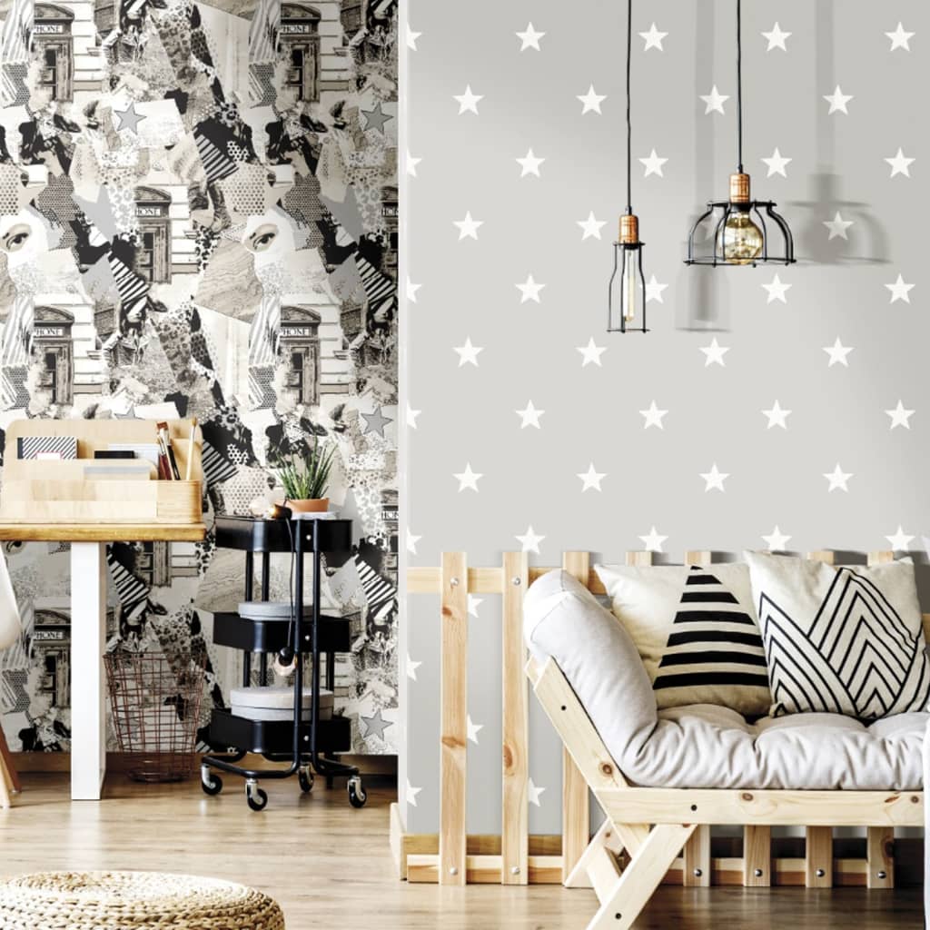 Noordwand Wallpaper Friends & Coffee Little Stars Dark