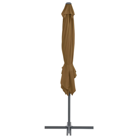 Garden Parasol with Portable Base Taupe