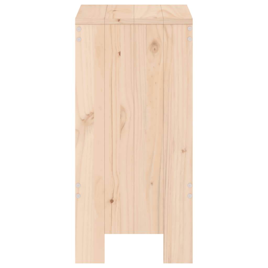 Bar Stools 2 pcs 40x36x75 cm Solid Wood Pine