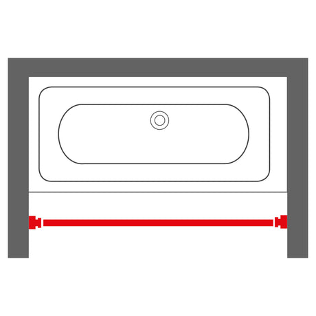 Sealskin Telescopic Shower Curtain Rod 185 Cm