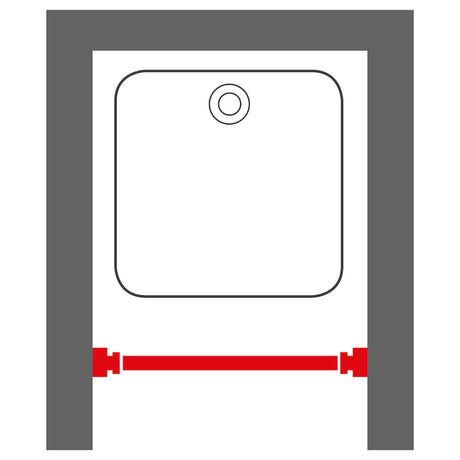 Sealskin Telescopic Shower Curtain Rod 80-130 Cm