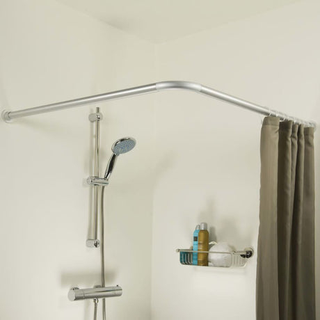 Sealskin Corner Shower Curtain Rod Set 90X90 Cm