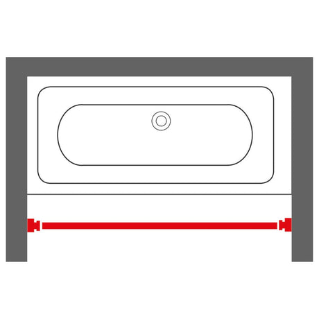 Sealskin Telescopic Shower Curtain Rod 155-255 Cm Matte Aluminium