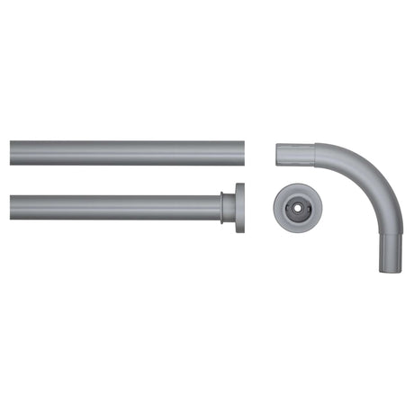 Sealskin Corner Shower Curtain Rod Set 90X90 Cm
