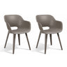 Keter Outdoor Chairs Akola 2 Pcs Grey