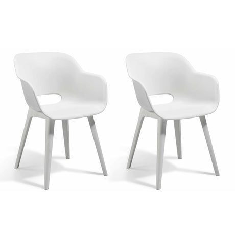 Keter Outdoor Chairs Akola 2 Pcs Grey