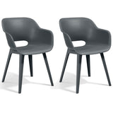 Keter Outdoor Chairs Akola 2 Pcs Grey