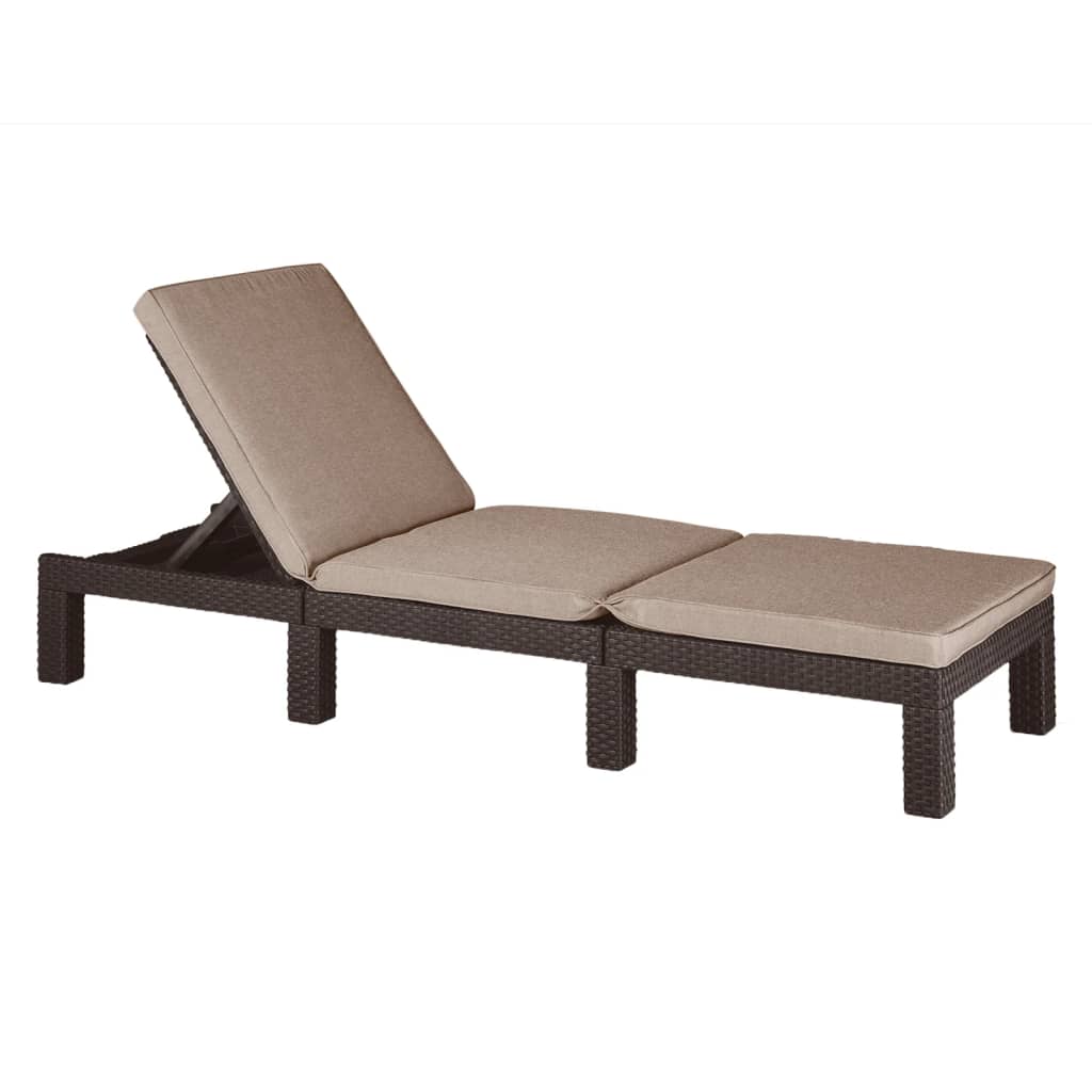Keter Sunlounger With Cushion Daytona