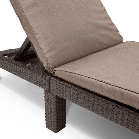 Keter Sunlounger With Cushion Daytona