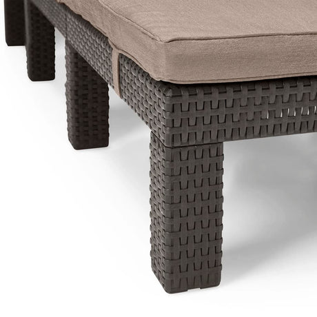 Keter Sunlounger With Cushion Daytona