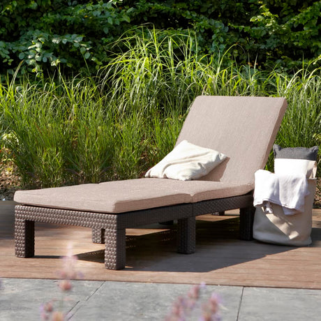 Keter Sunlounger With Cushion Daytona