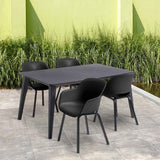 Keter Garden Chair With Metal Legs Noa 2 Pcs Graphite