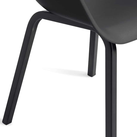 Keter Garden Chair With Metal Legs Noa 2 Pcs Graphite