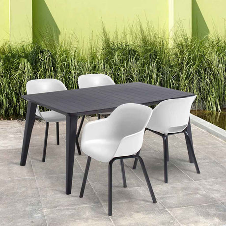 Keter Garden Chair With Metal Legs Noa 2 Pcs White