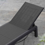 Keter Sunlounger With Cushion Mallorca Jute Texture Anthracite