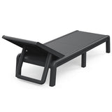 Keter Sunlounger With Cushion Mallorca Jute Texture Anthracite