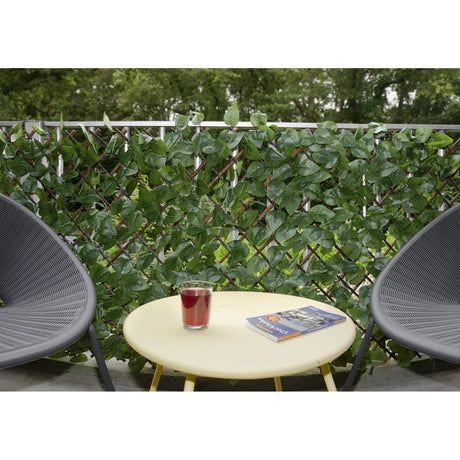 Nature Garden Trellis With Laurel Palm 90X180 Cm Leaves
