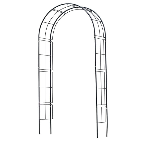 Nature Garden Arch Metal Black