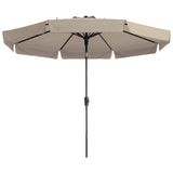 Garden Parasol  Flores Luxe 300 cm Round Ecru