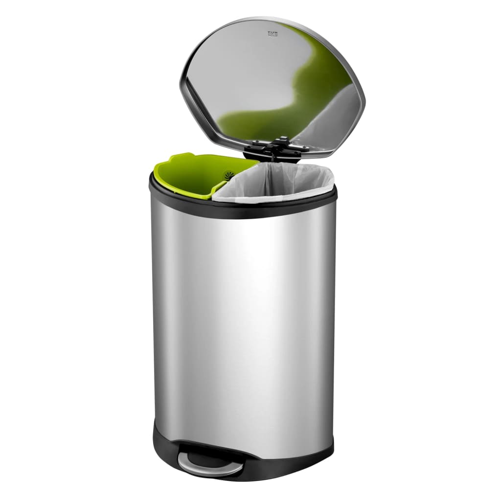 Eko Pedal Bin Shell 2X22 L Matte Silver