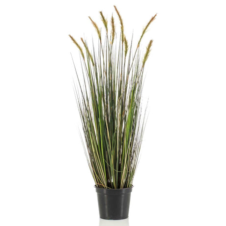 Emerald Artificial Foxtail Grass Autumn In Plastic Pot 90  Cm