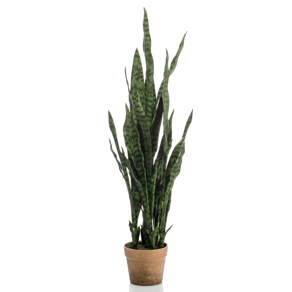 Emerald Artificial Plant Sanseveria In Pot 84 Cm