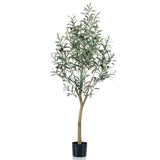 Emerald Artificial Olive Tree In Plastic Pot