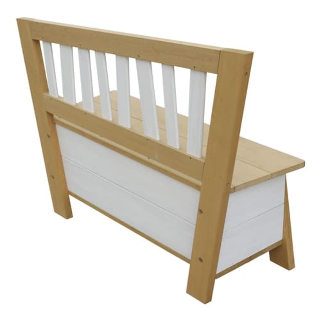 Storage Bench Corky Brown and White