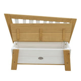 Storage Bench Corky Brown and White