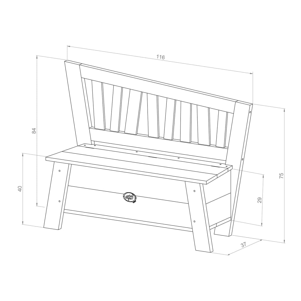 Storage Bench Corky Brown and White