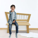 Storage Bench Corky Brown and White