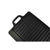 Grill Platter 2 Pcs Cast Iron Reversible 38X23 Cm