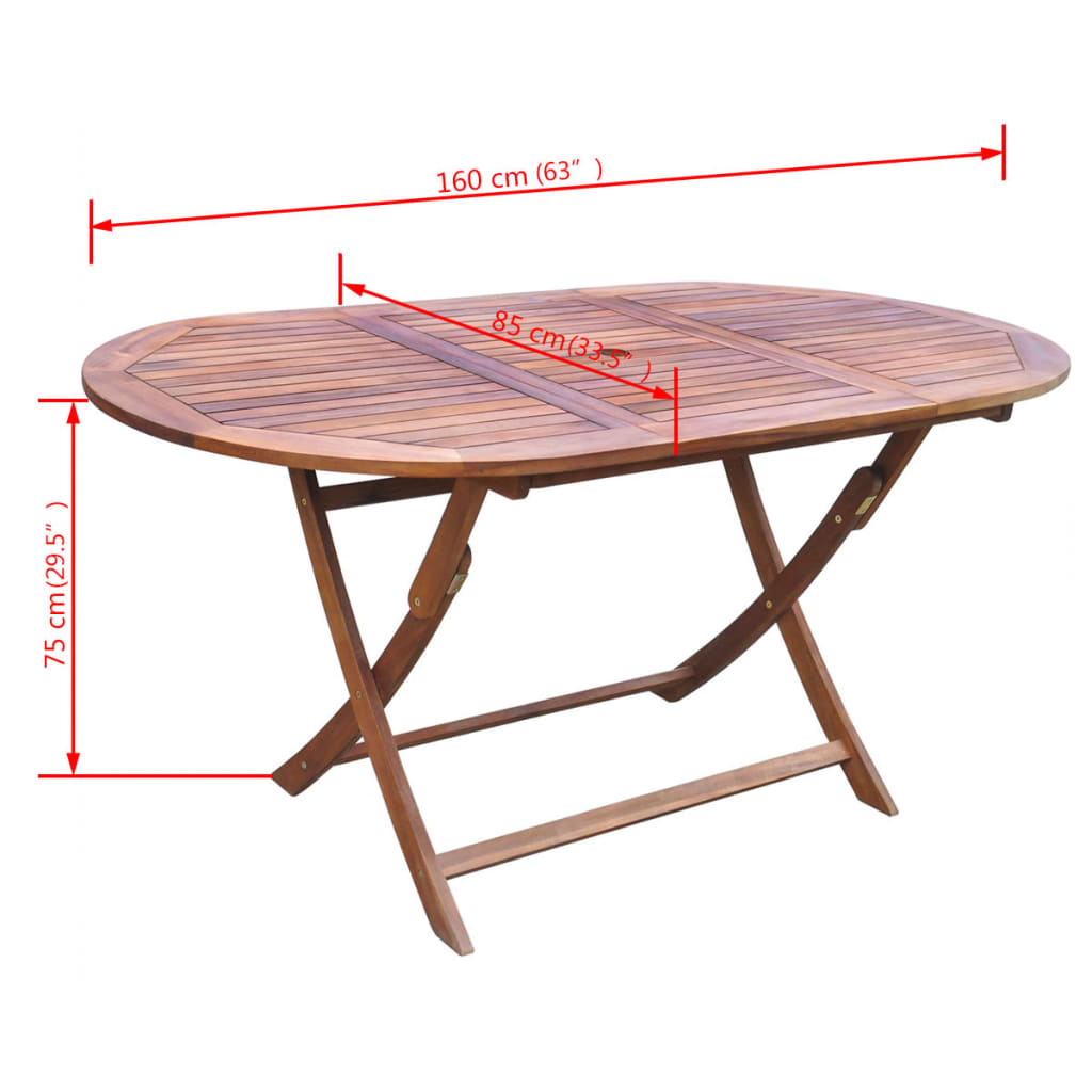 9 Piece Outdoor Dining Set With Cushions Solid Acacia Wood