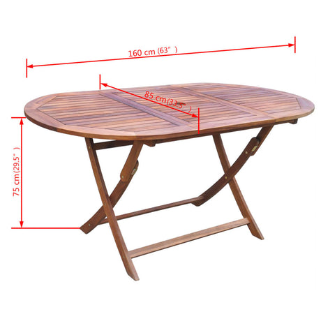 9 Piece Outdoor Dining Set With Cushions Solid Acacia Wood
